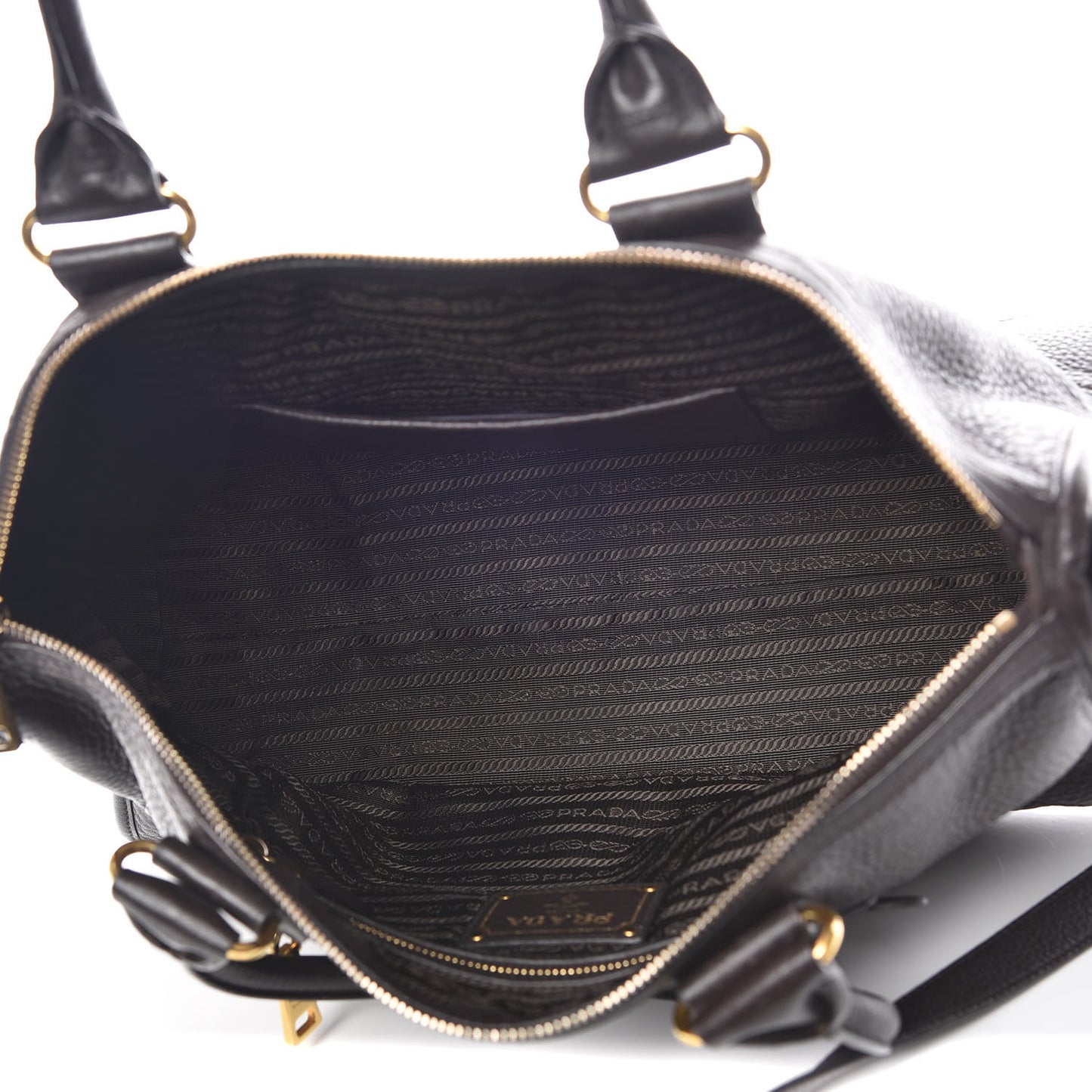 Vitello Daino Shopping Satchel Teak