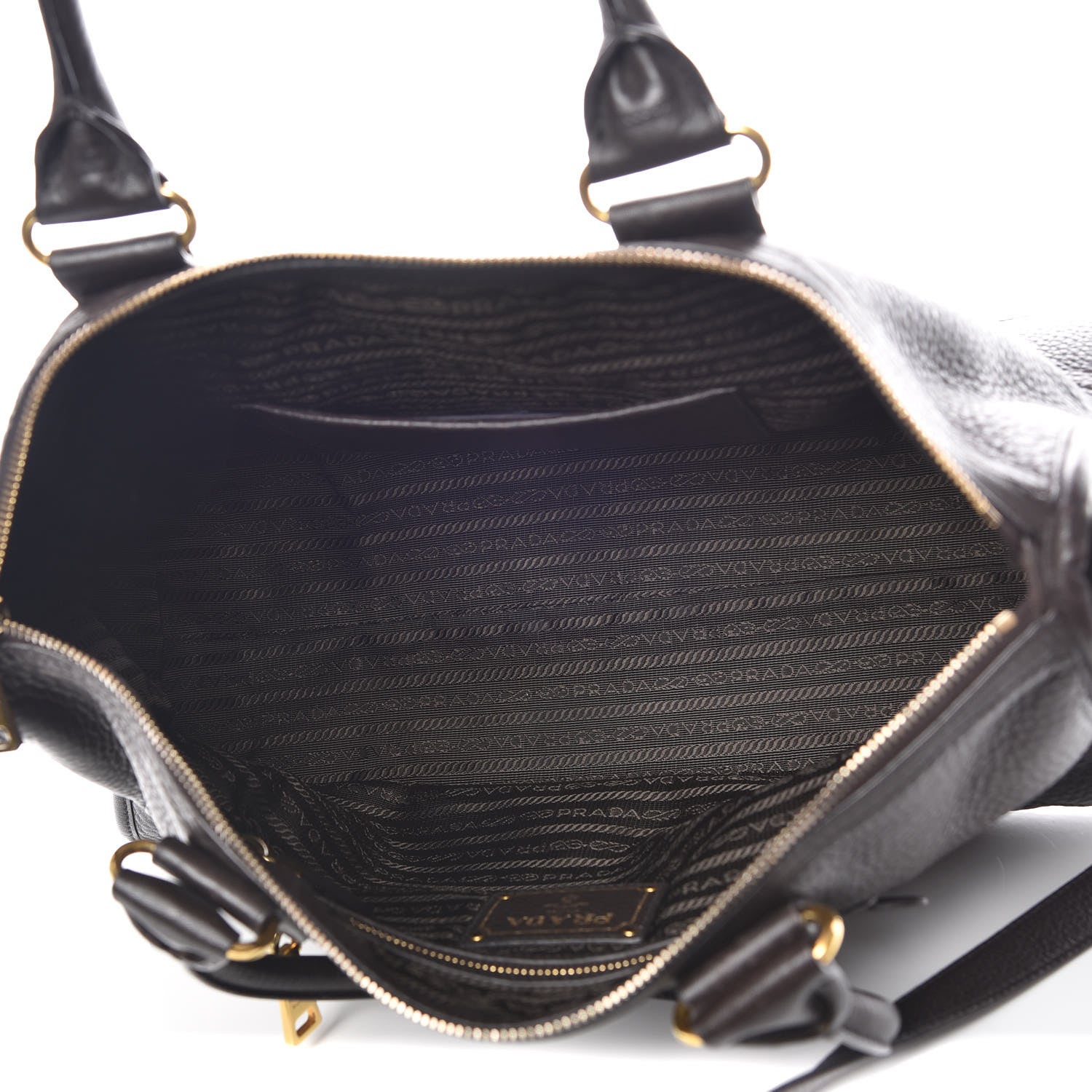 Prada Vitello Daino Shopping Satchel Teak 6 of 13