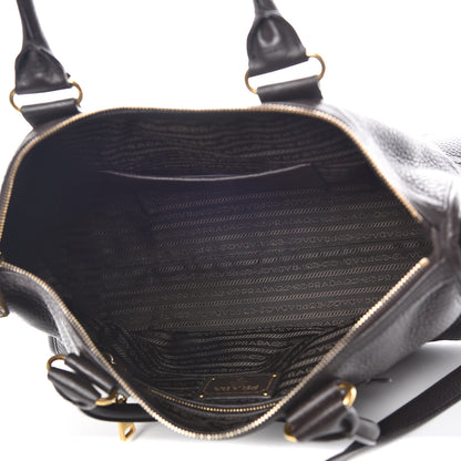 Prada Vitello Daino Shopping Satchel Teak 6 of 13