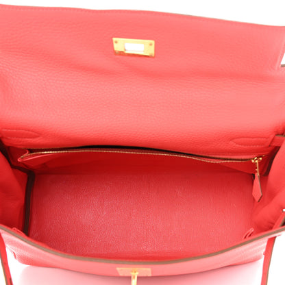 Hermes Taurillon Clemence Kelly Retourne 32 Rose Jaipur 5 of 14