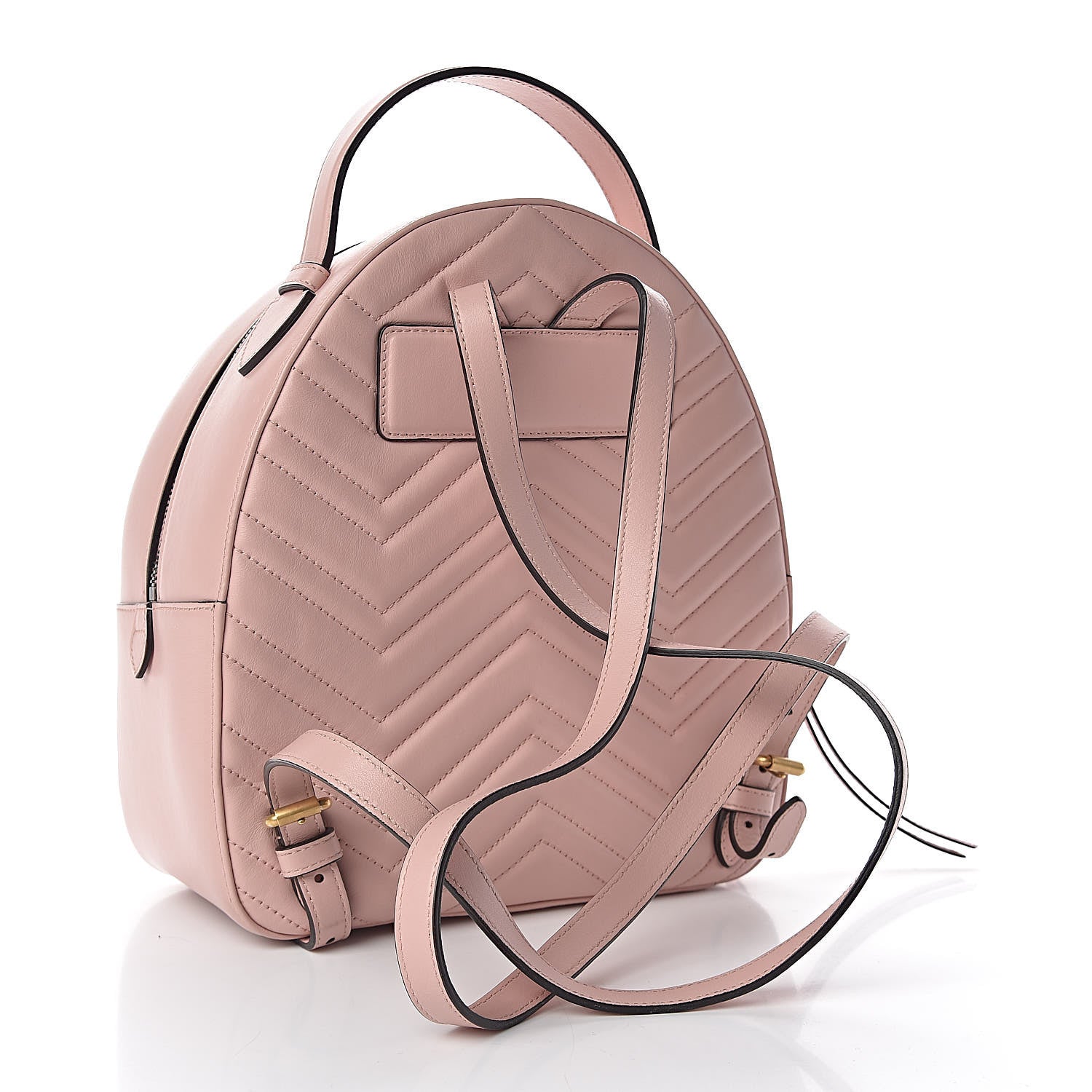 Gucci Calfskin Matelasse GG Marmont Dome Backpack Perfect Pink 3 of 10