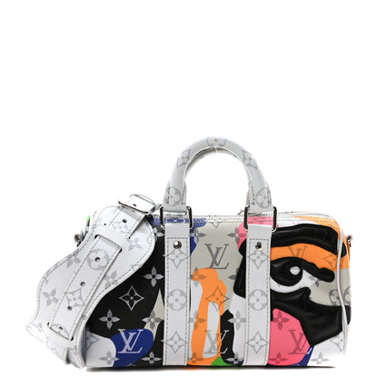 Louis Vuitton Monogram Calfskin Keepall Bandouliere 25 Multicolor 1 of 10