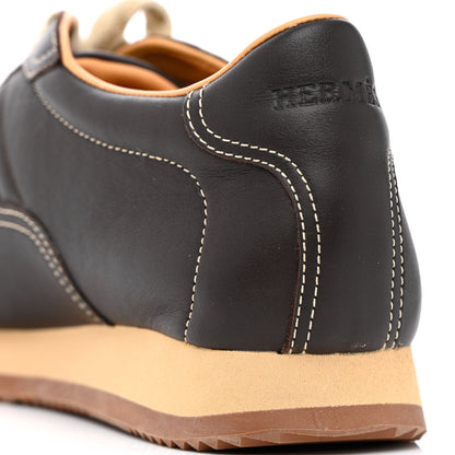 Hermes Calfskin Womens Quick Sneakers 38 Brown 8 of 10