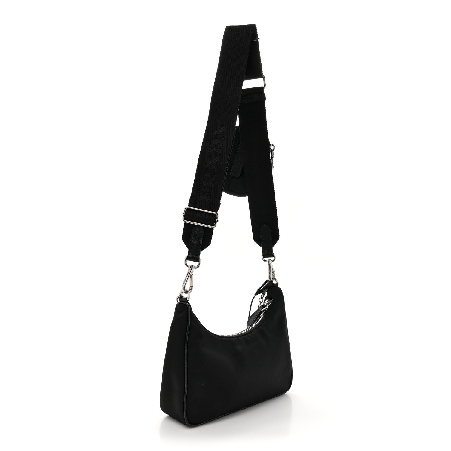 Prada Nylon Re-Edition 2005 Shoulder Bag Black 3 of 10