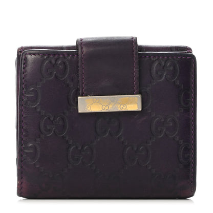 Gucci Guccissima Icon Bar French Wallet Purple 1 of 5
