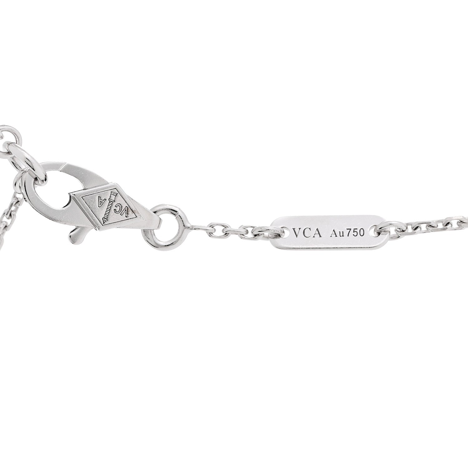 Van Cleef & Arpels 18K White Gold Diamond Sweet Alhambra Bracelet 3 of 5