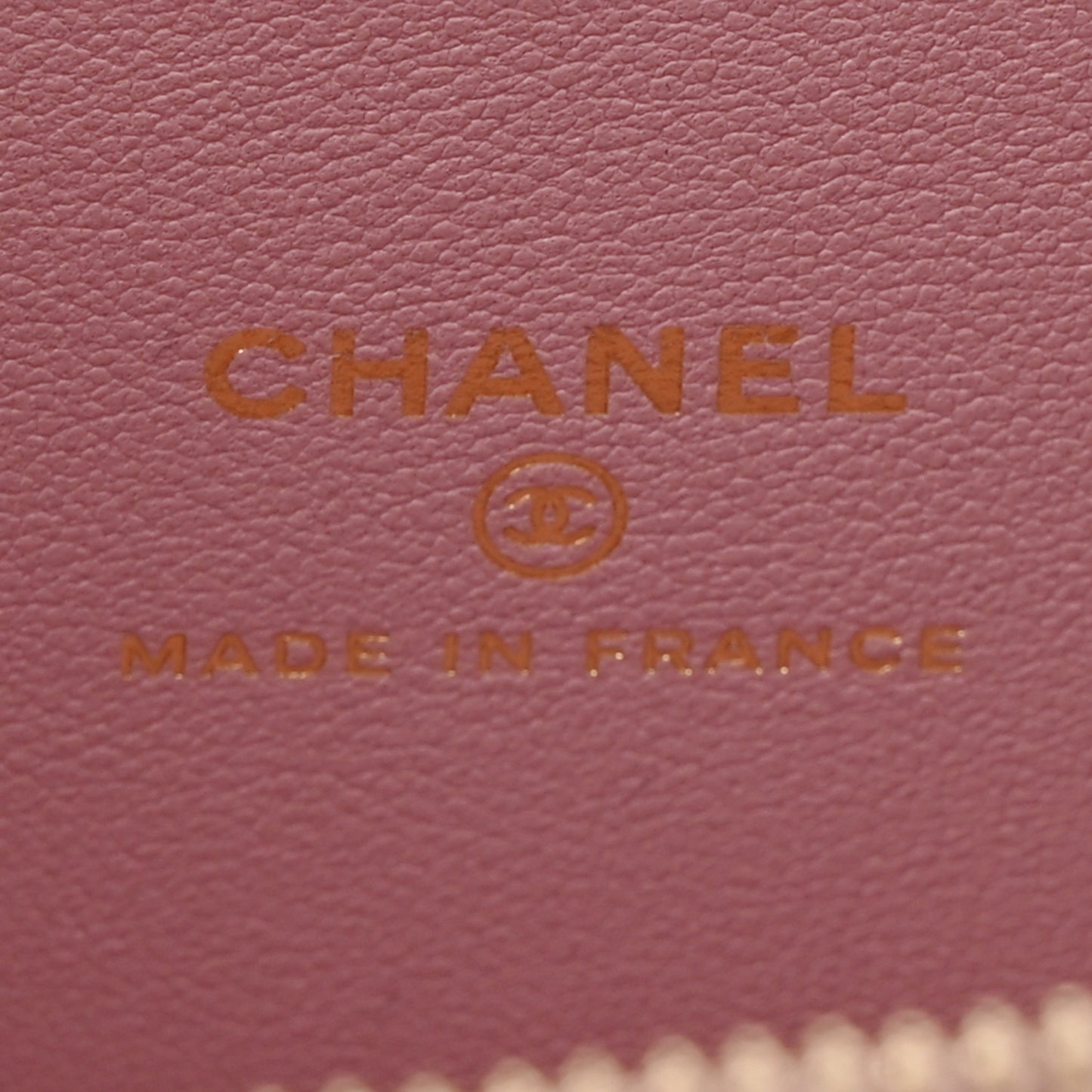 Lambskin Quilted Small Top Handle Vanity Case With Chain Pink