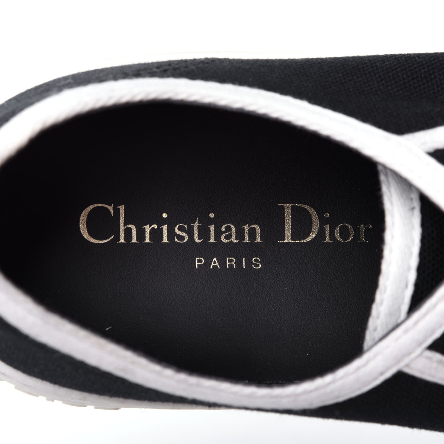 Christian Dior Canvas Walk'N'Dior Low Top Sneakers 38 Black 8 of 14