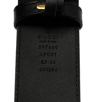 Gucci Moon Calfskin Double G 40mm Belt 85 34 Black 3 of 5