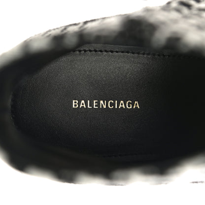 Balenciaga Wool Houndstooth BB Pointy Toe Ankle Booties 39 Black Ivory 10 of 12