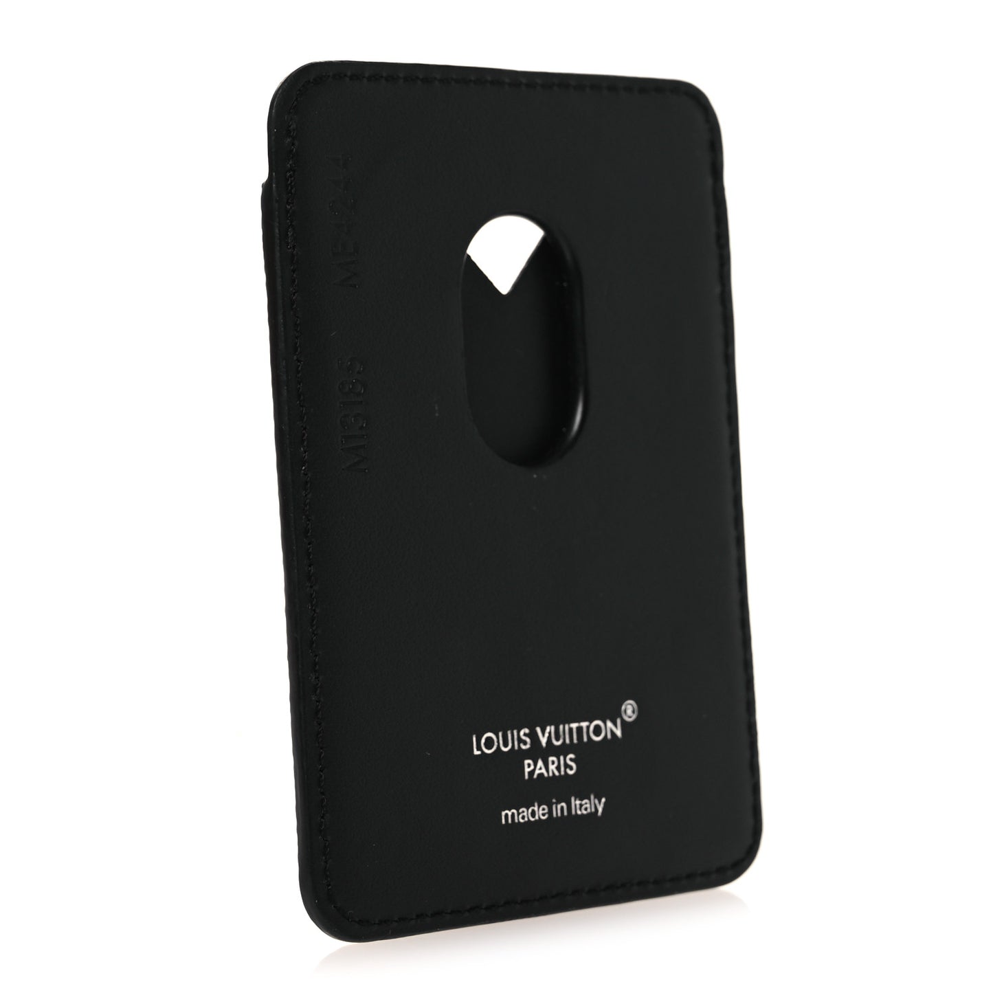 Monogram Macassar Magnetic Card Holder Black