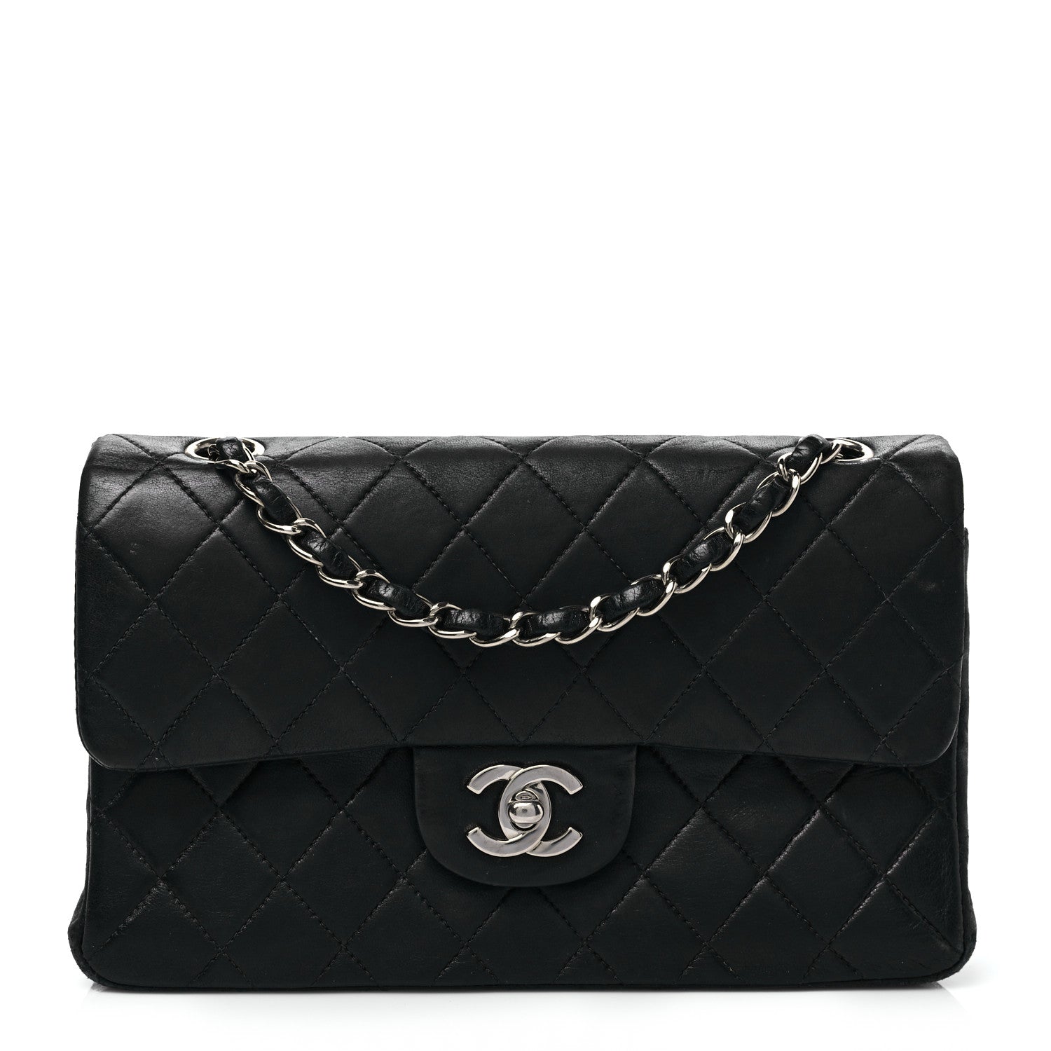 Chanel Lambskin Quilted Small Double Flap Black 1 of 16