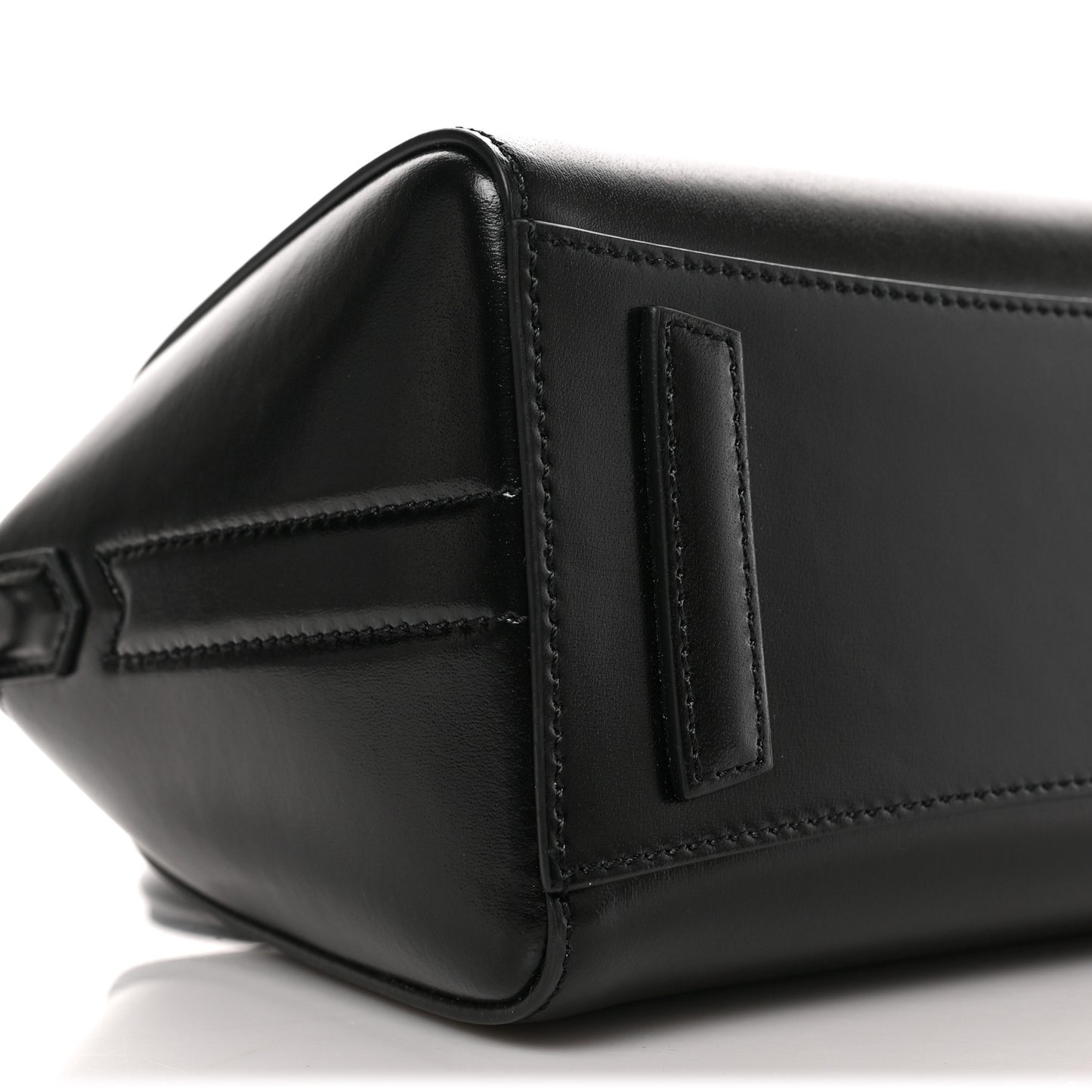 Shiny Lord Calfskin Mini Antigona Black