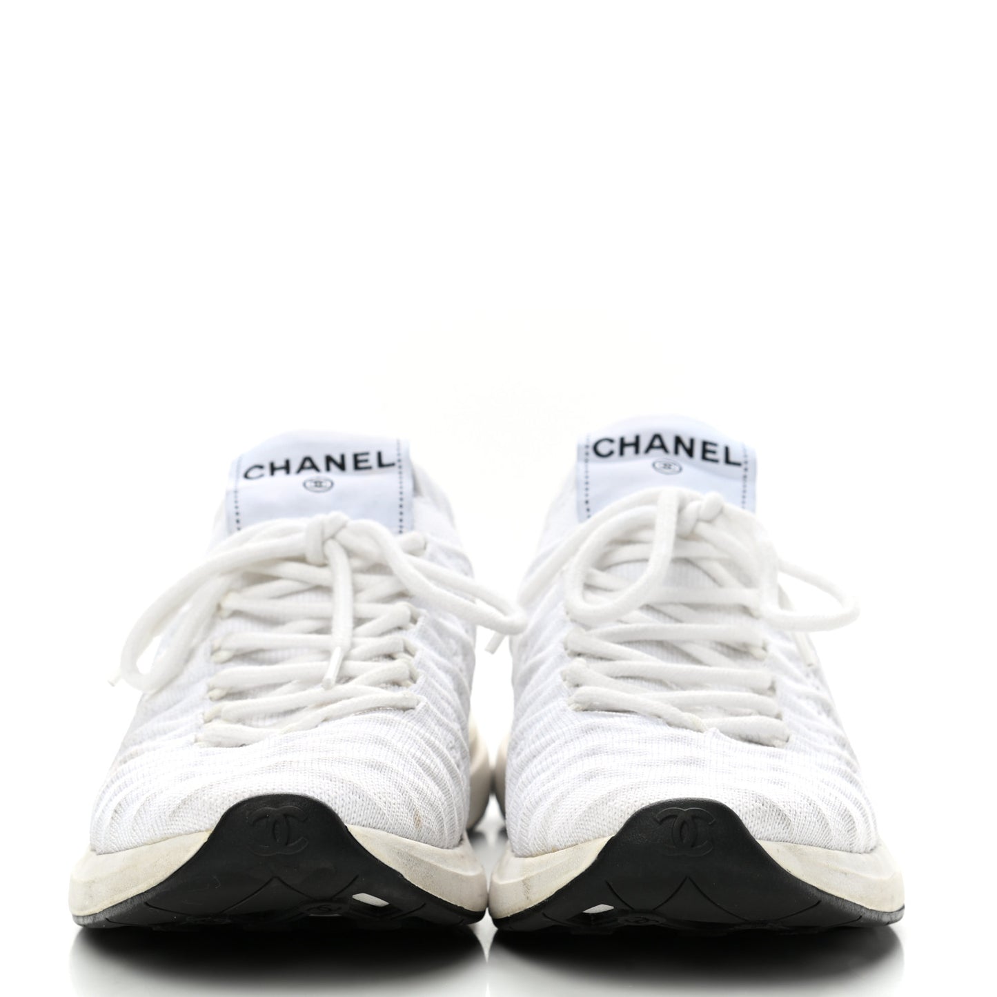 Fabric Logo Sneakers 36 White