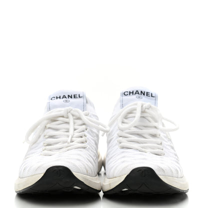 Chanel Fabric Logo Sneakers 36 White 2 of 14