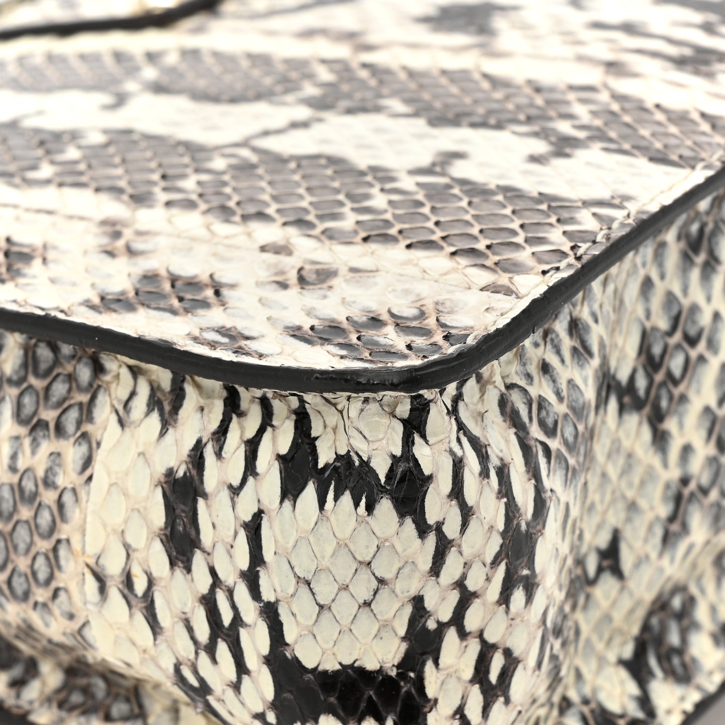 Snakeskin Rebel Crossbody Bag Black