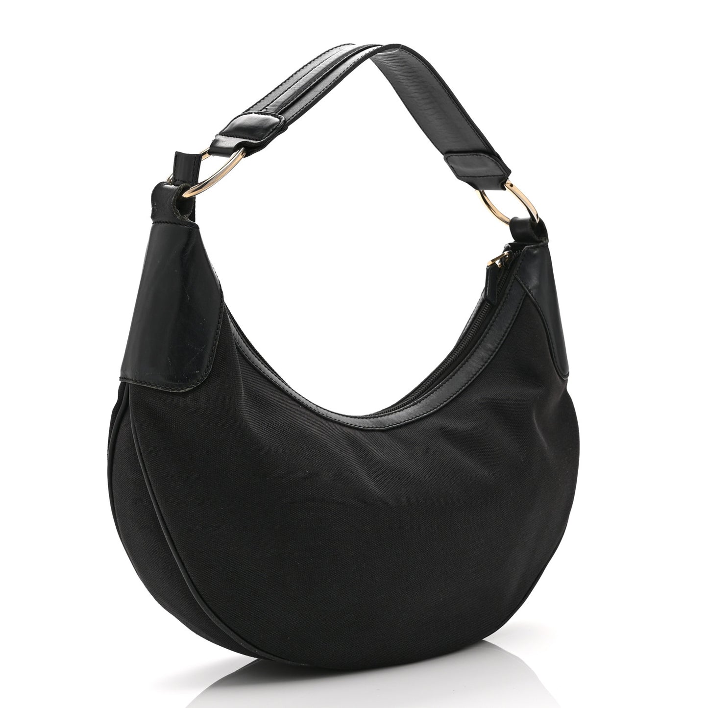 Monogram Half Moon Hobo Black