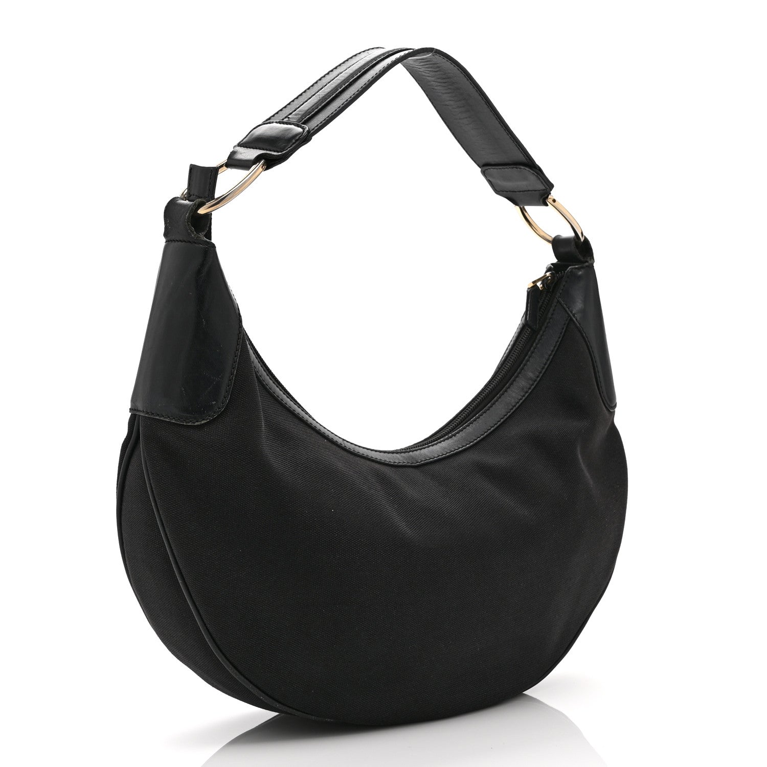 Gucci Monogram Half Moon Hobo Black 3 of 12