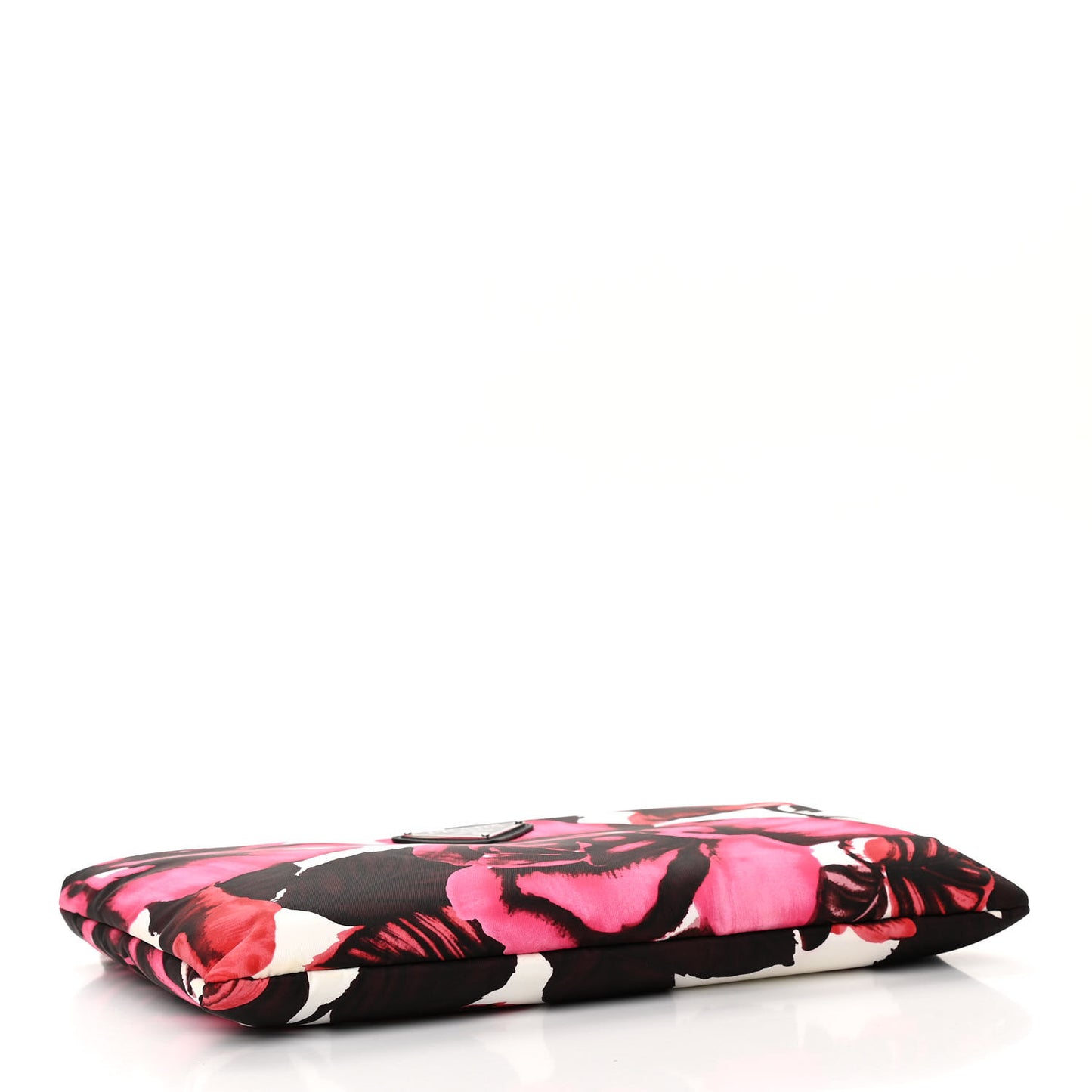Tessuto Soft Nylon Rose Print Small Chain Clutch Pink