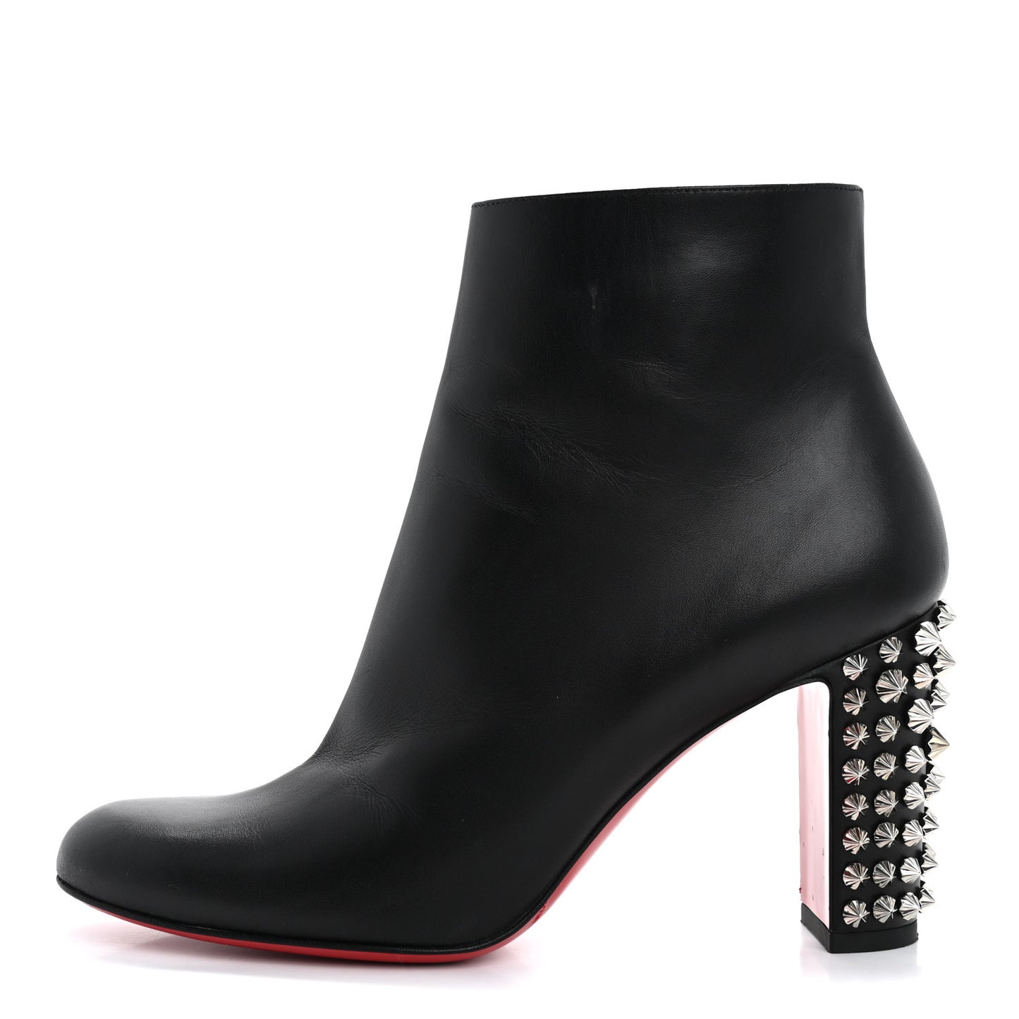 Smooth Calfskin Suzi Folk 85 Ankle Boots 37.5 Black