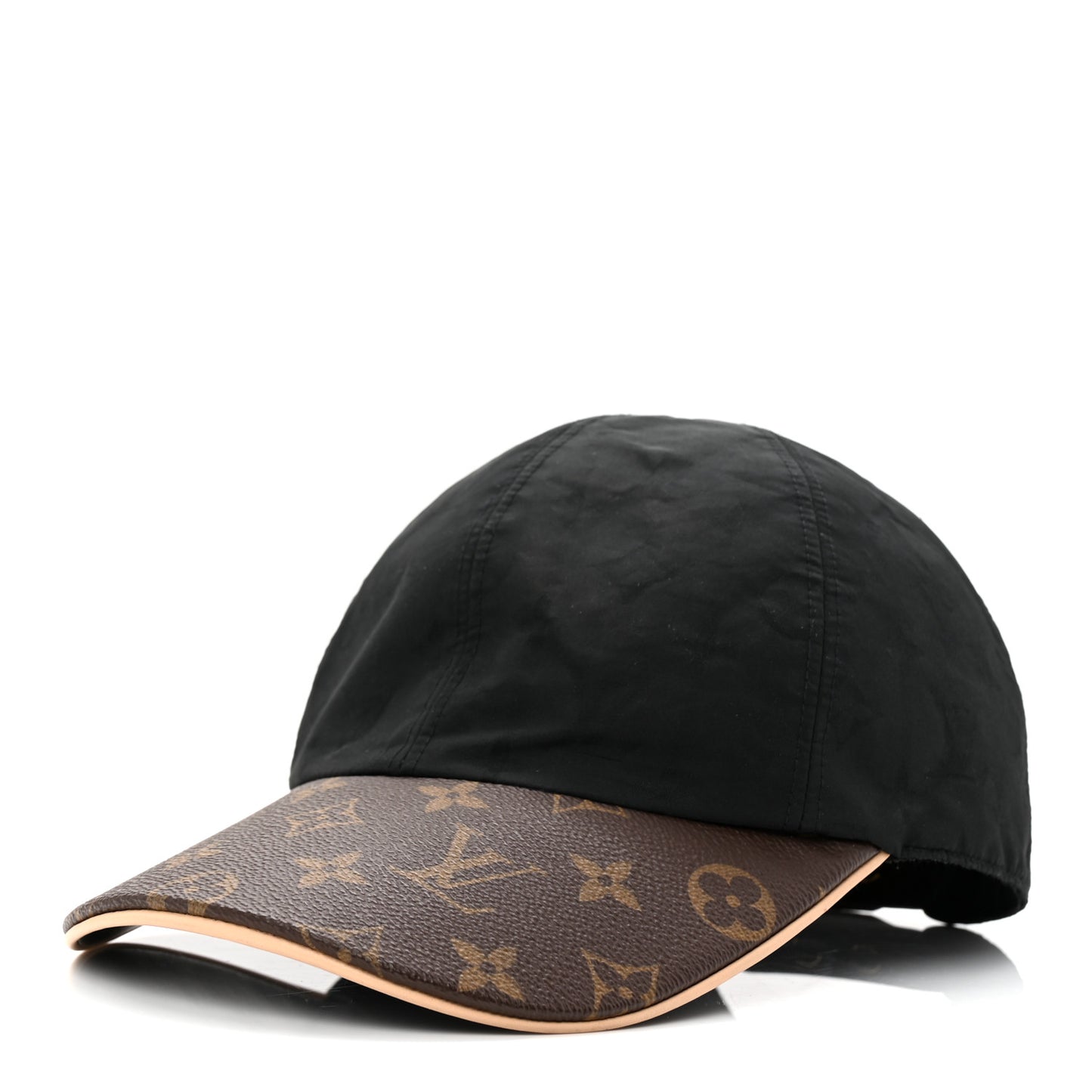 Polyester Silk Monogram LV Get Ready Cap Black