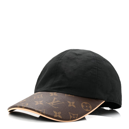 Louis Vuitton Polyester Silk Monogram LV Get Ready Cap Black 1 of 9