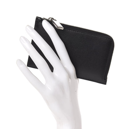 Christian Dior Calfskin Infinite Zipped Card Holder Black 2 of 7