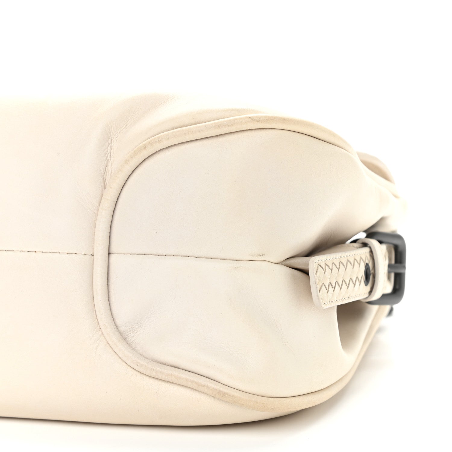 Bottega Veneta Intrecciato Rialto Shoulder Bag White 10 of 11