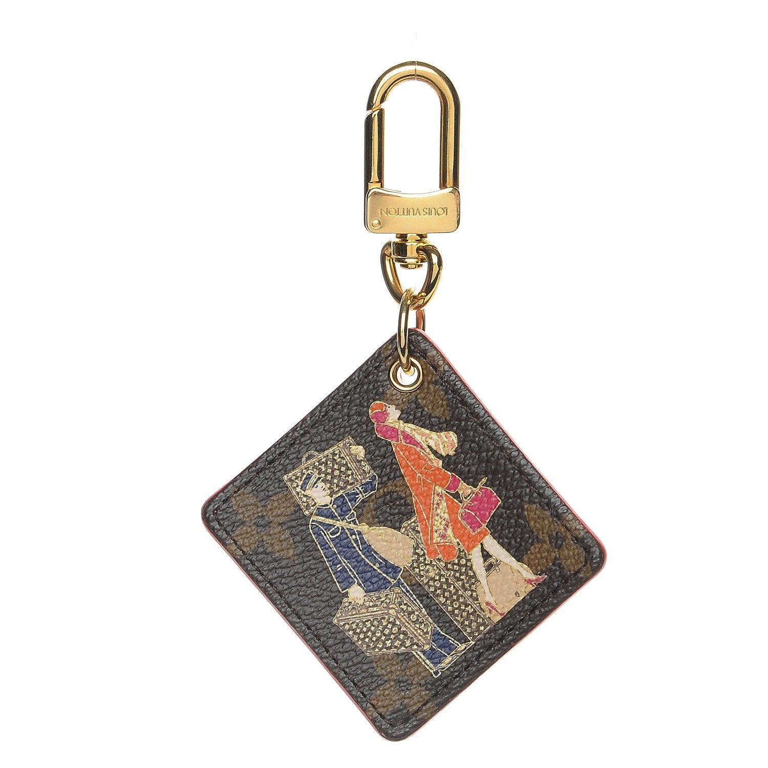Louis Vuitton Monogram Illustre Groom Bag Charm Key Ring 1 of 4