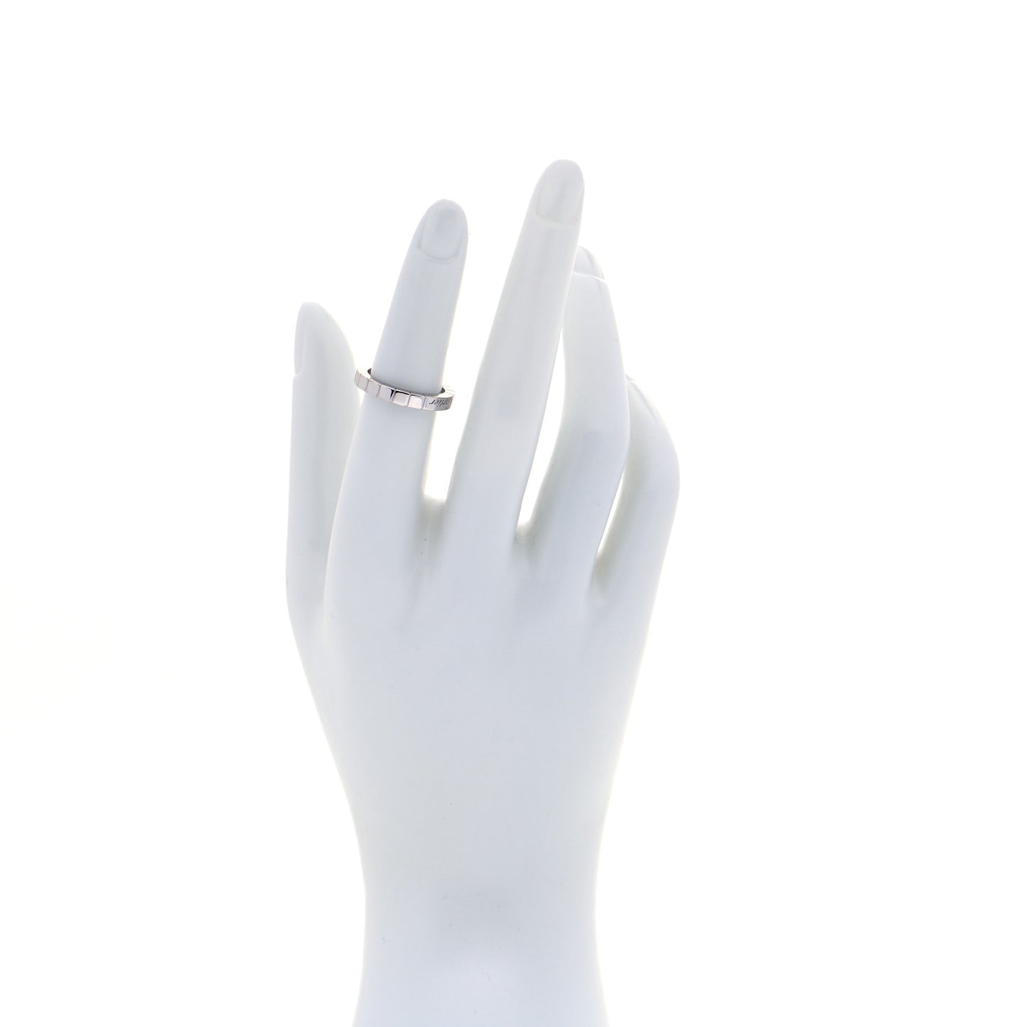 18K White Gold Lanieres Ring 50 5.25