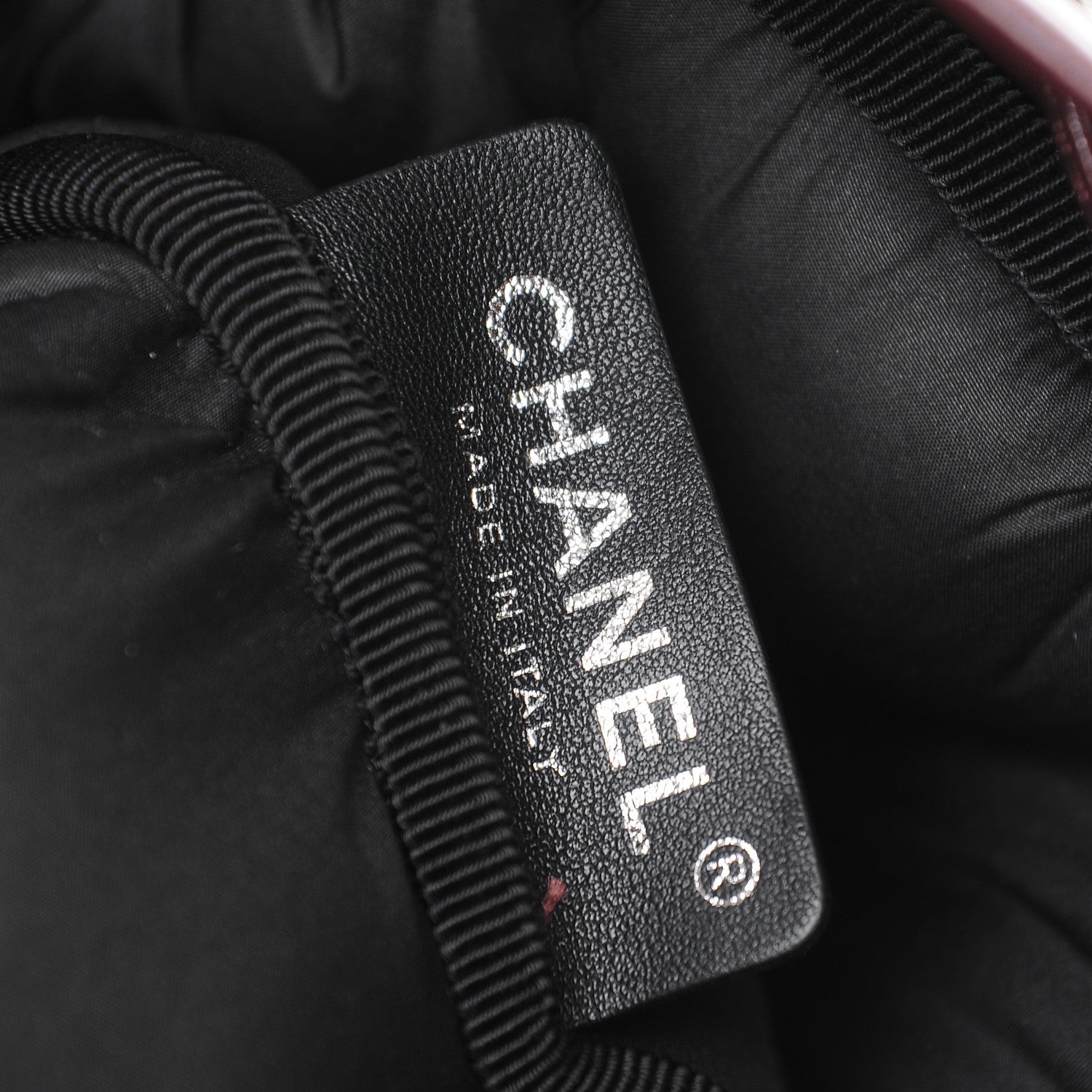 Chanel Calfskin Quilted Chesterfield Backpack Burgundy 6 of 9