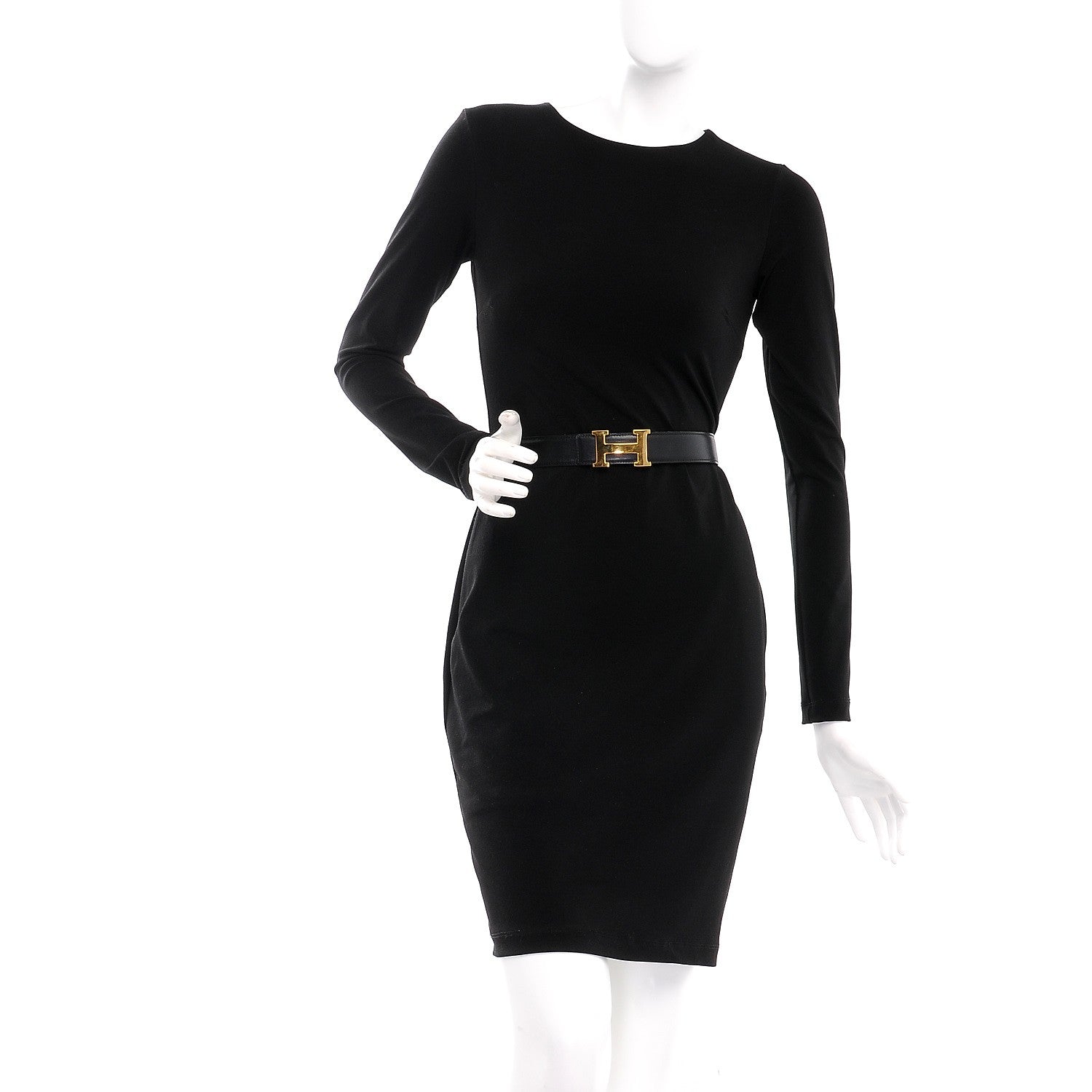 Hermes Box Epsom 32mm H Belt 72 Black Gold 2 of 11