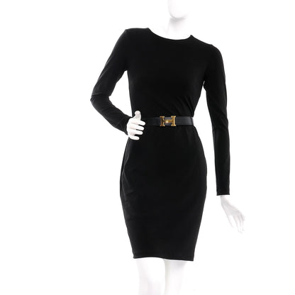 Hermes Box Epsom 32mm H Belt 72 Black Gold 2 of 11