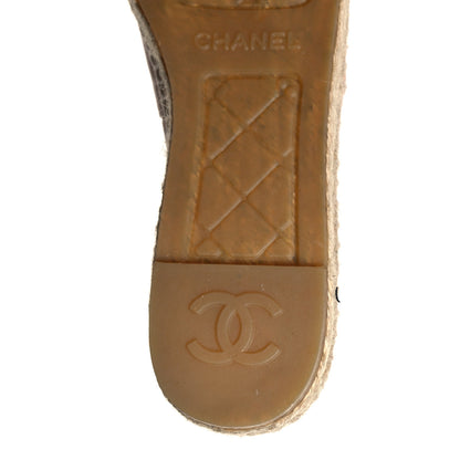 Chanel Lambskin CC Espadrilles 37 Nude 8 of 9