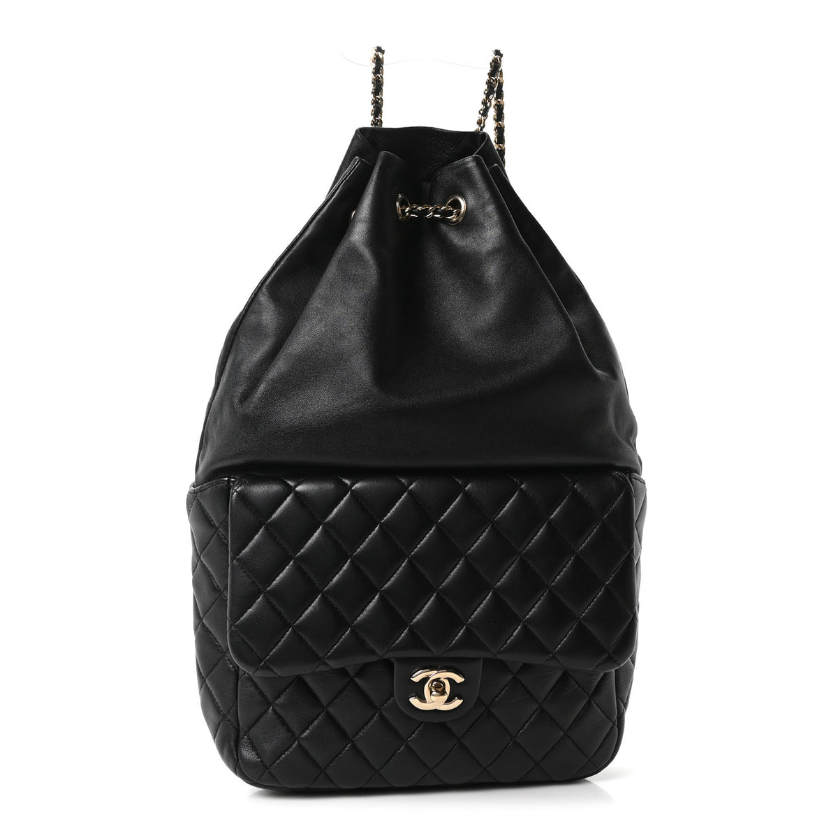 Chanel Lambskin Quilted Large in Seoul Backpack Black 1 of 9