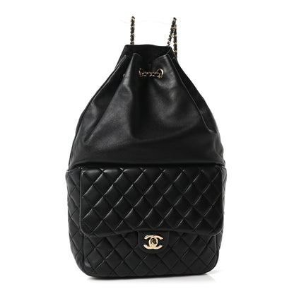 Chanel Lambskin Quilted Large in Seoul Backpack Black 1 of 9