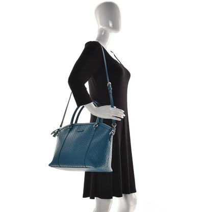 Gucci Soft Microguccissima Dome Satchel Deep Cobalt 5 of 15