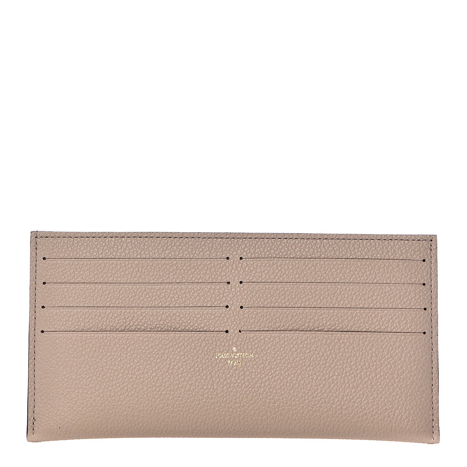 Louis Vuitton Calfskin Felicie Chain Wallet Card Holder Insert Tourterelle 1 of 7