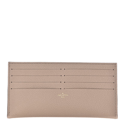 Louis Vuitton Calfskin Felicie Chain Wallet Card Holder Insert Tourterelle 1 of 7