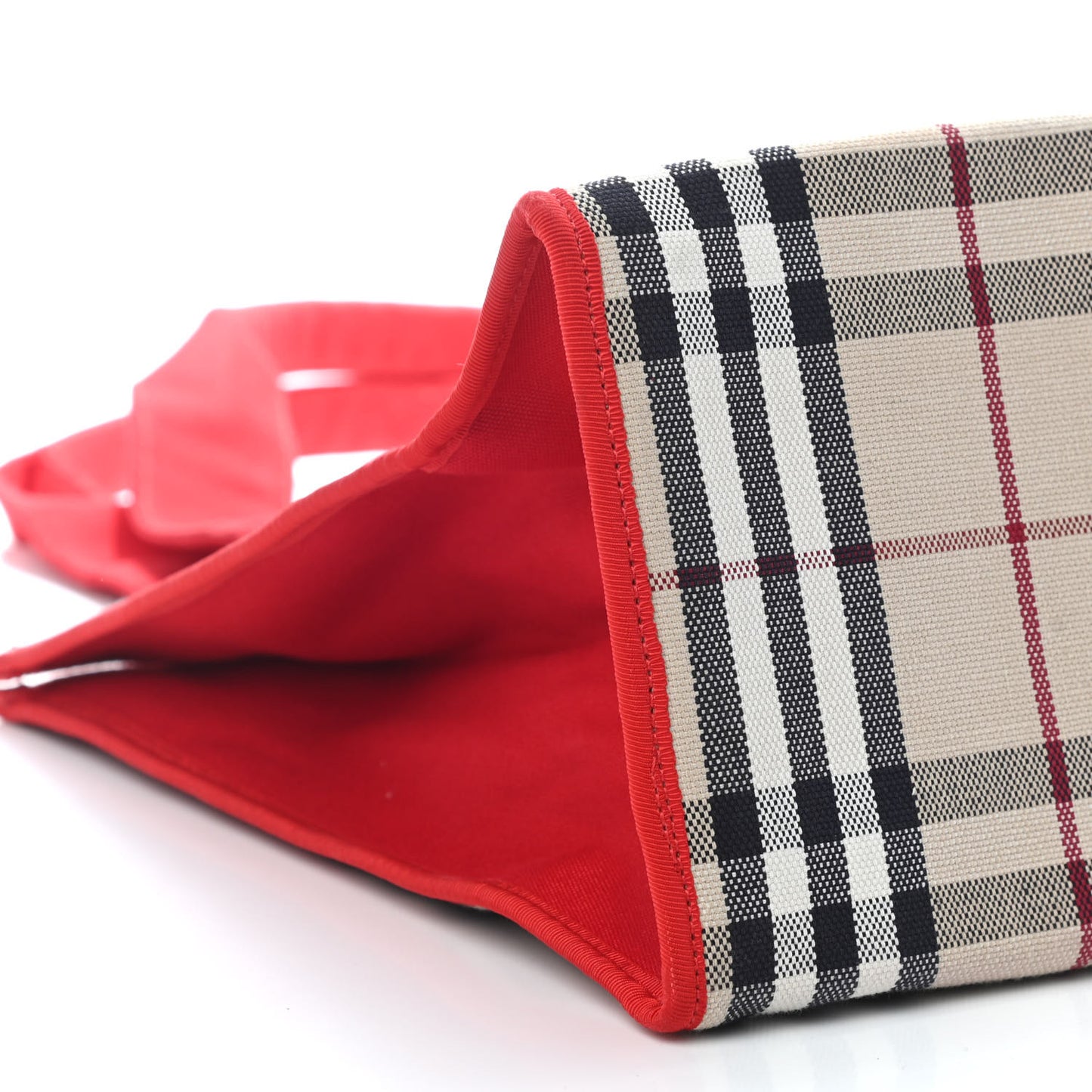 Vintage Check Tote Red