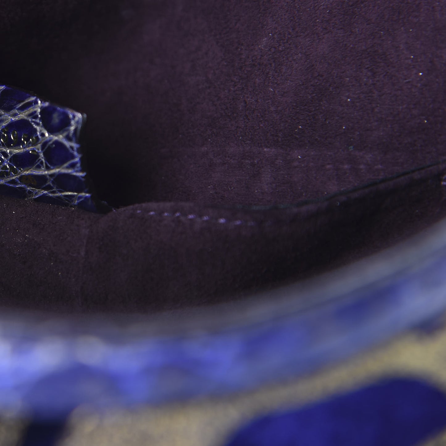 Velvet Calfskin Crocodile Embossed Limited Edition Tom Ford Jeweled Dragon Bag Purple Gold