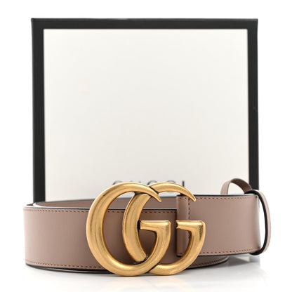 Gucci Calfskin Double G 40mm Belt 95 38 Porcelain Rose 6 of 6