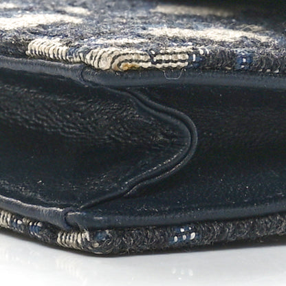 Christian Dior Oblique Saddle Card Holder Blue 11 of 11