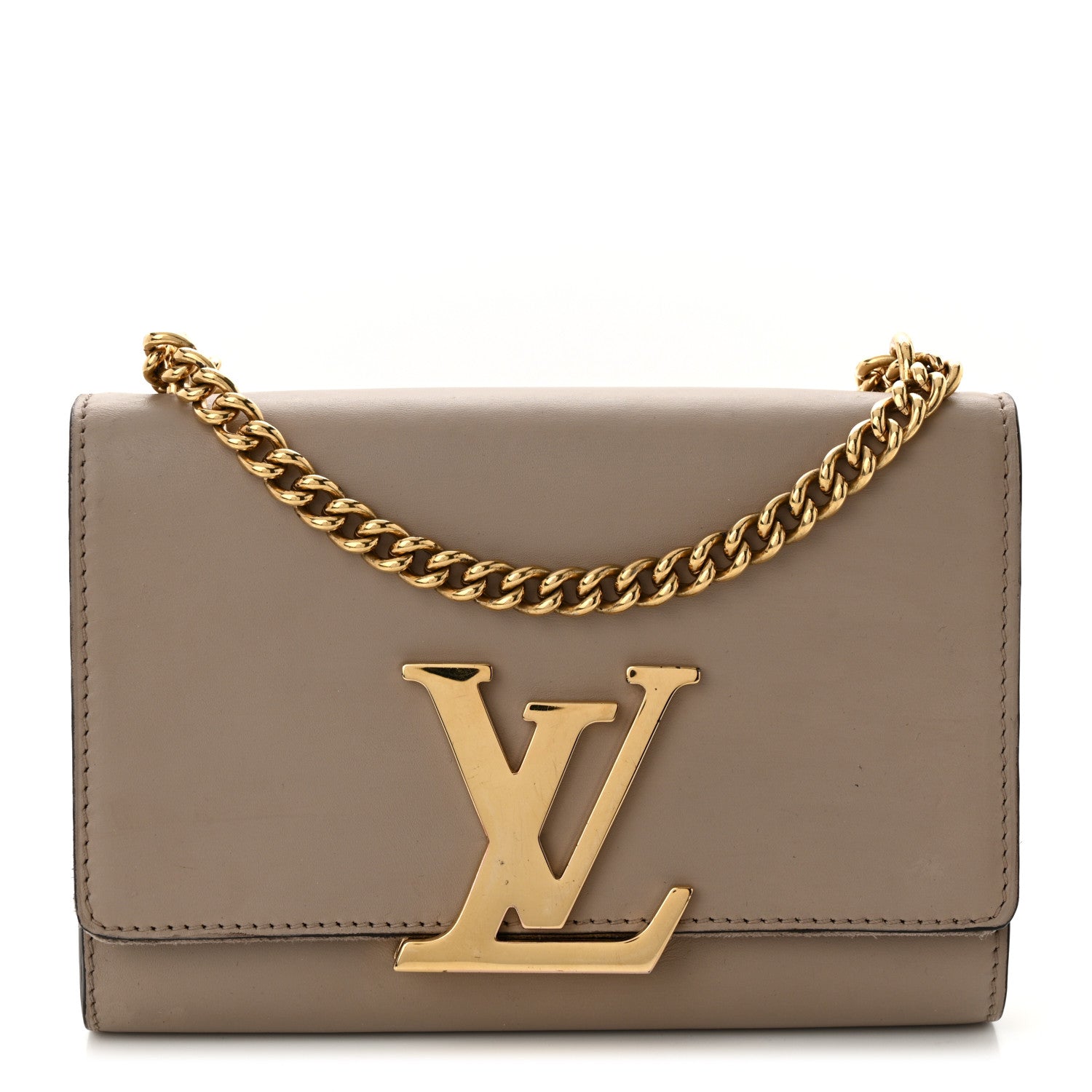 Louis Vuitton Calfskin Chain Louise MM Gris 1 of 15