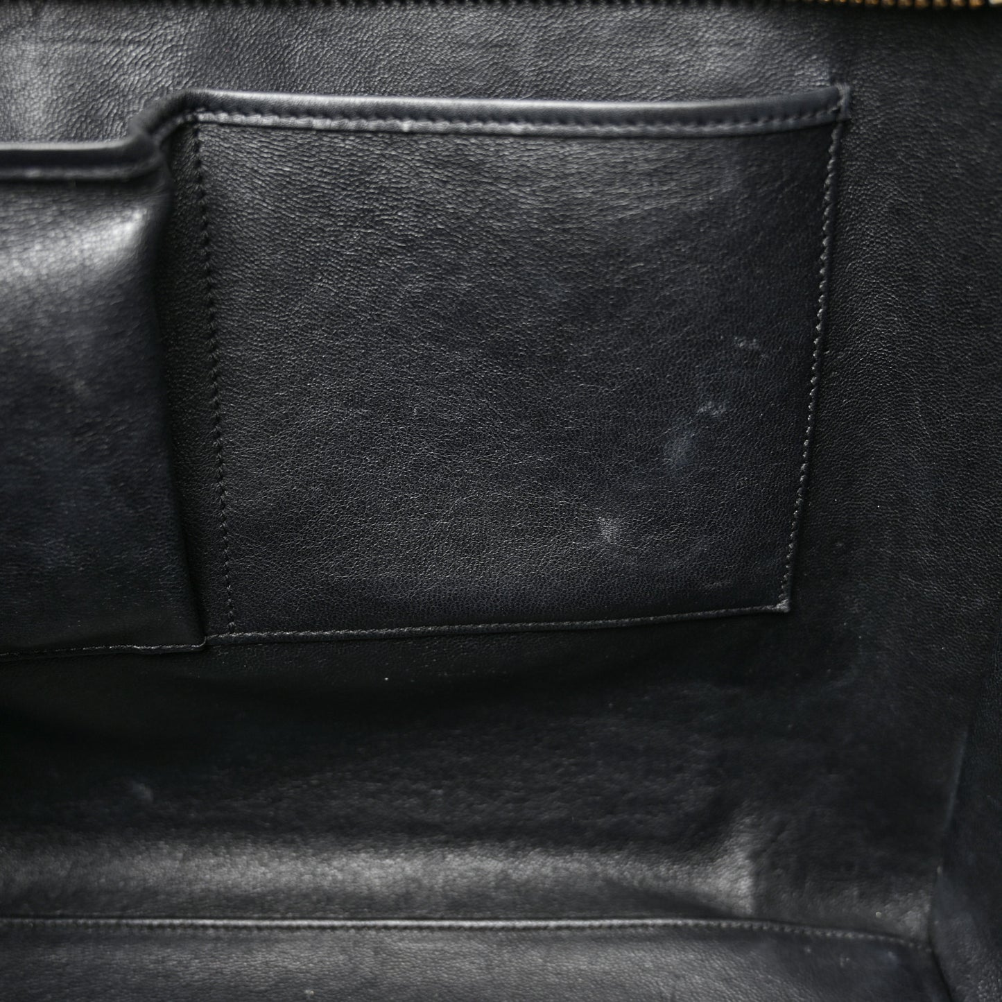 Smooth Calfskin Medium Luggage Black