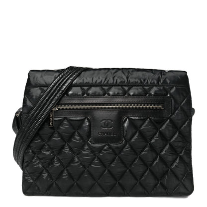 Chanel Nylon Coco Cocoon Messenger Bag Black 1 of 14