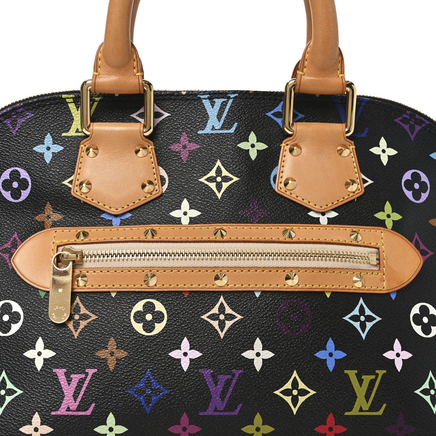 Louis Vuitton Monogram Multicolor Alma PM Black 7 of 9