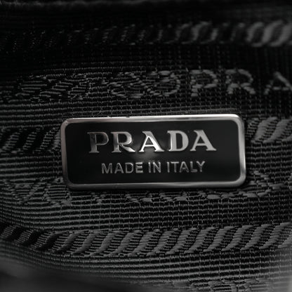 Prada Satin Crystal Metal Triangle Logo Mini Re-Edition 1978 Bucket Bag Crystal 6 of 11