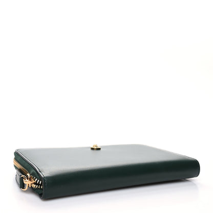 Versace Calfskin Medusa Zip Around Wallet Green 4 of 10