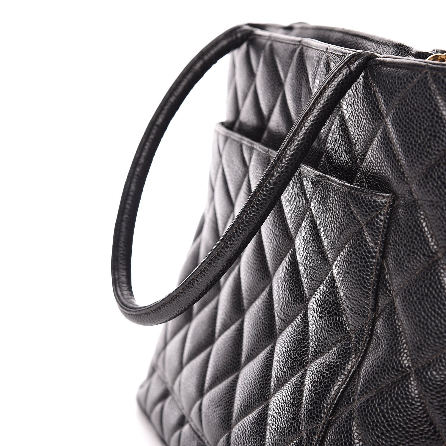 Chanel Caviar Quilted Medallion Tote Black 19 of 20